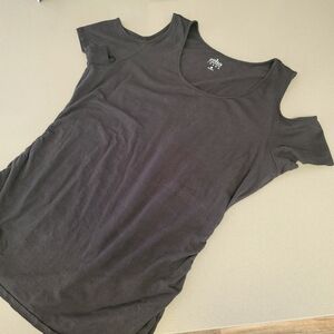 NY & Company | Black Cold Shoulder / Shoulder cut out Tee